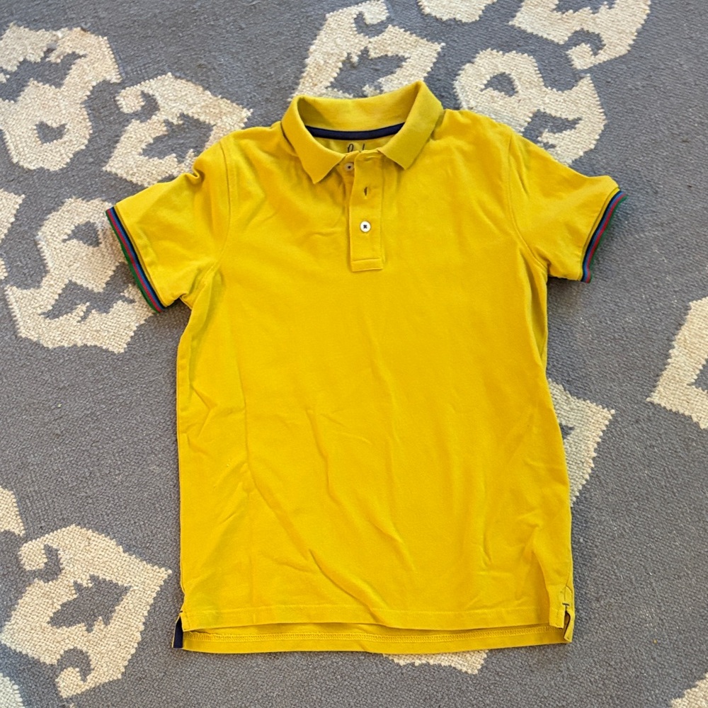 Boden Mustard Polo Shirt for Kids